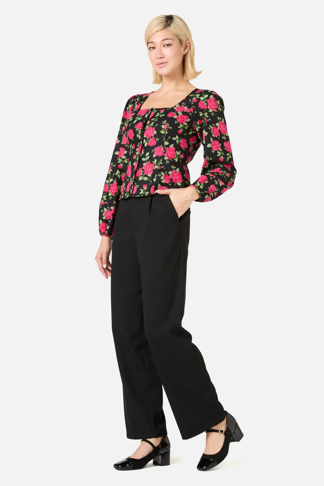 Winter Rose Blouse Top - Image 4