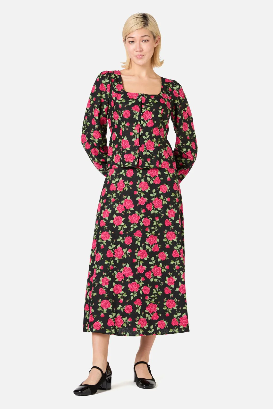 Winter Rose Midi Skirt - Image 3