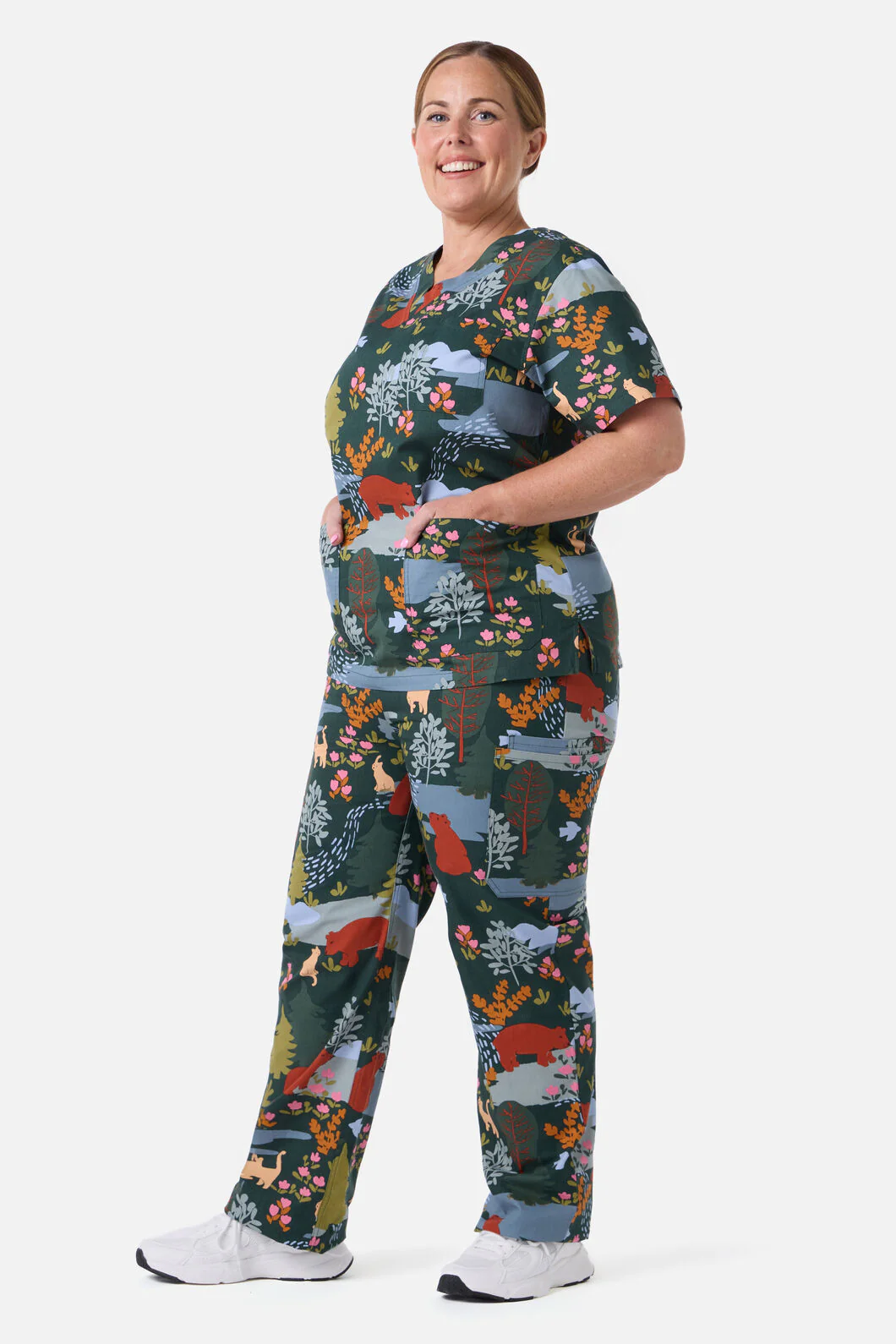 Woodland Bear Scrub Set - Image 3