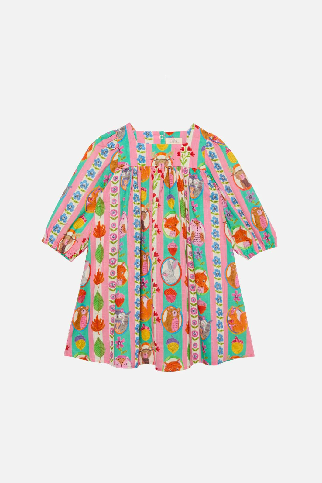 Woodland Stripe Kids Dress - Image 3