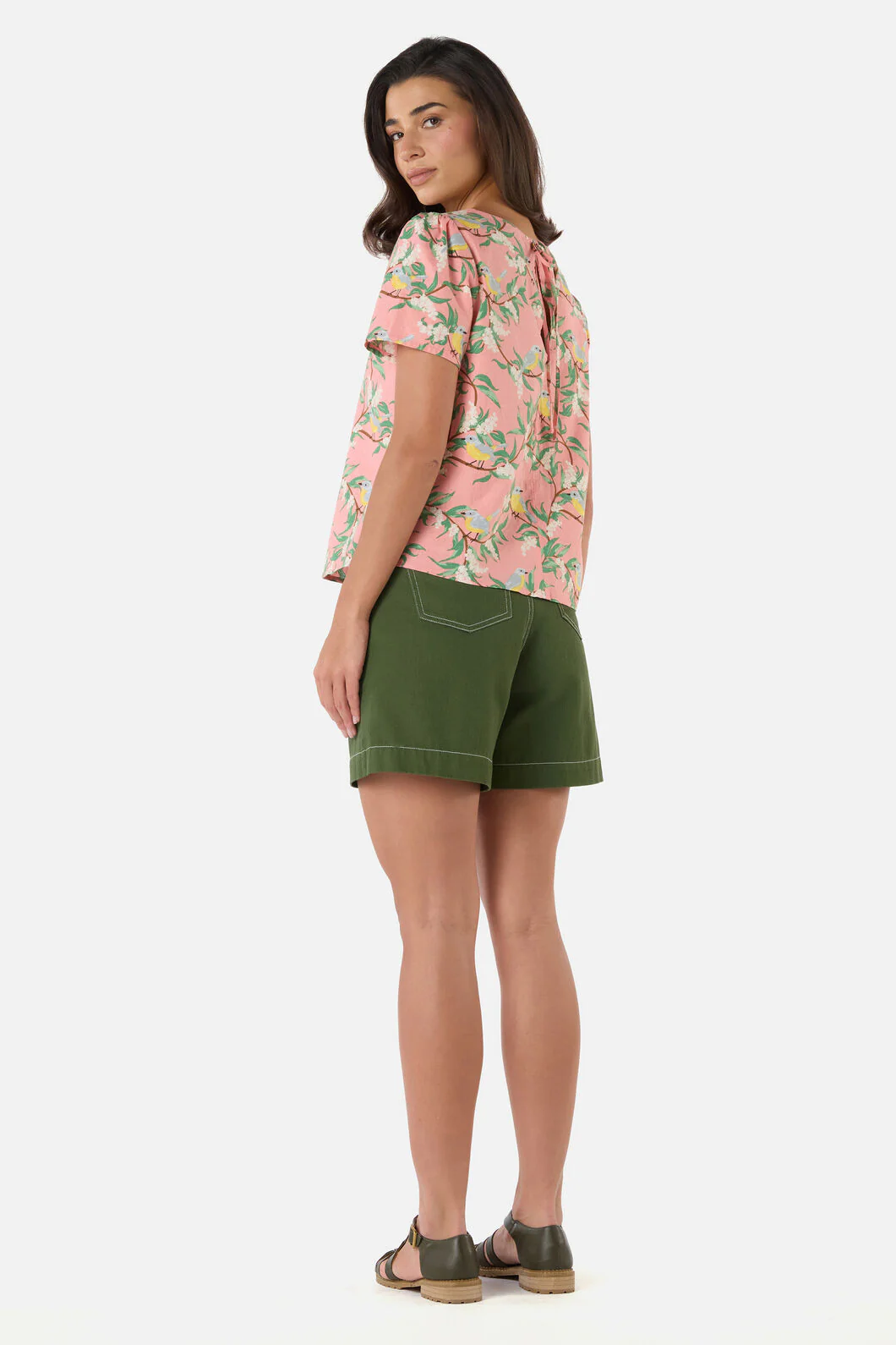 Yellow Robin Short Sleeve Top - Image 4