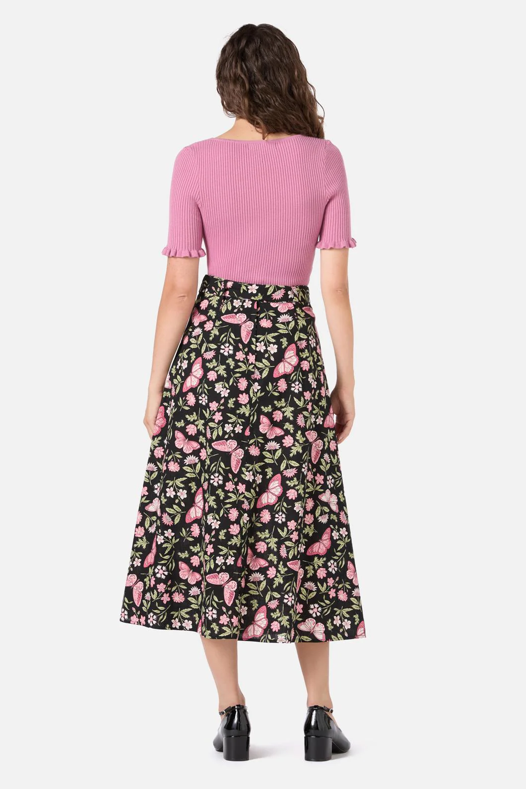 Yvette Butterfly Midi Skirt - Image 4