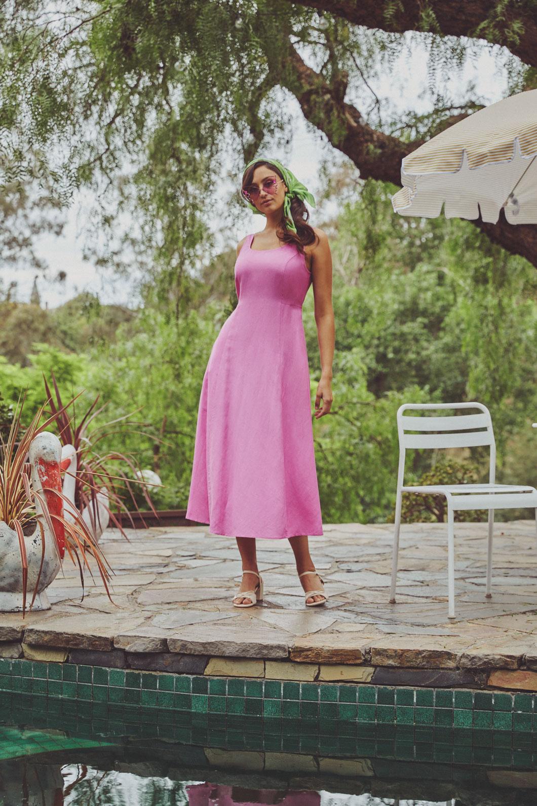 Zina Midi Dress - Image 3